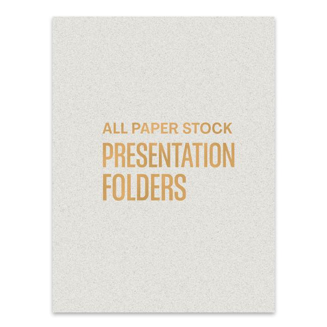 [Image: Presentation Folders By Paper Stock]