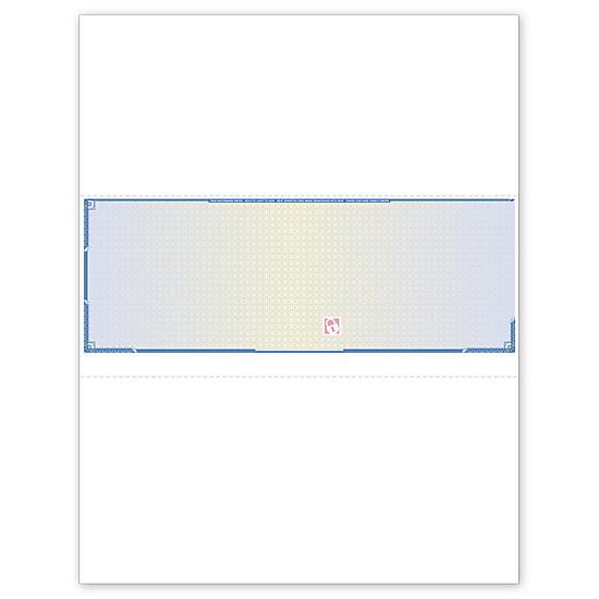 [Image: Blank Security Check Paper Stock, Check In Middle, Security Features]