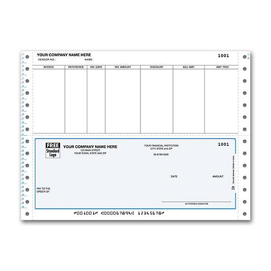 [Image: Continuous Accounts Payable Check - DCB208]