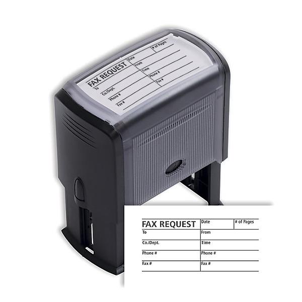 [Image: Fax Request or Cover Sheet Stamp - Self-Inking]