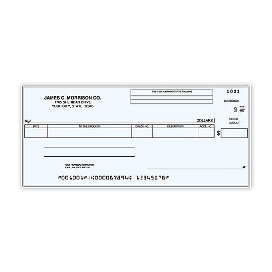 [Image: Cash Disbursement One Write Check - Personalized & Printed]