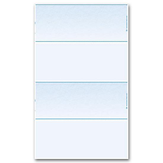 [Image: Blank Laser Check, 2 Up On A Page, 14" Sheet]