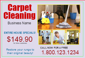 Cleaning Postcard Marketing