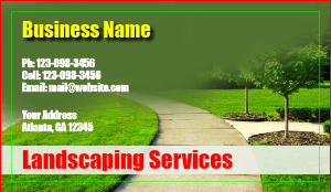 Landscaping Business Card Design