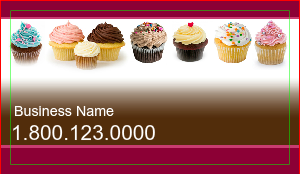 Cup Cake Business Cards
