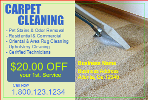 Carpet Cleaning Direct Mail Postcard