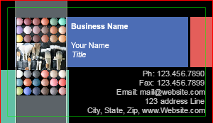 Makeup Artist Business Card With Brushes & Kit