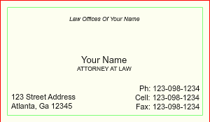 Simple Professional Modern Law Office Double-sided Standard Business Card