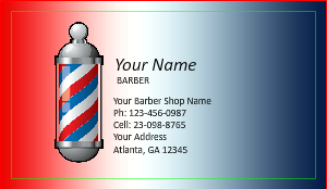 Barber Shop Business Cards Template