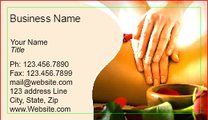 Spa Massage Business Card