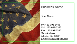 Army Business Card