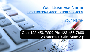 Bookkeeping Business Cards