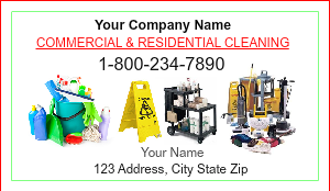 Apartment Cleaning Business Card