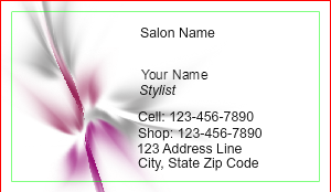 Hairdresser Business Card Template