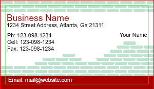 Independent Contractor Business Cards