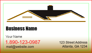 Roofing Business Card Design