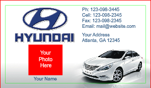 Hyundai Business Cards