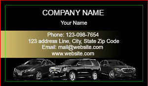 Chauffeur & Limousine - Custom Business Cards
