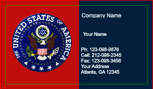 Patriotic Flag Business Card