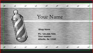 Barber Business Card Template