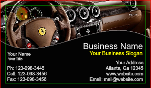 Auto Dealership Business Card