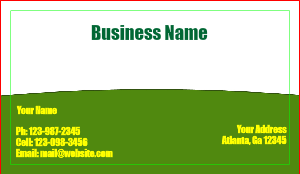 Lawn Business Card Template