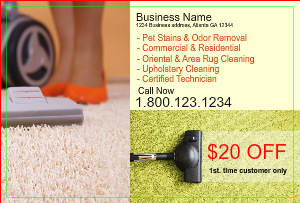 Carpet & Furniture Cleaning Postcard Marketing