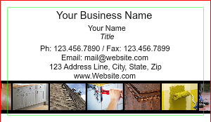 Handyman Business Cards, Picture, White