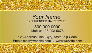 Gold Glitter Business Card Template
