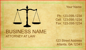 Design Attorney Professional Standard Double-sided Business Cards Online