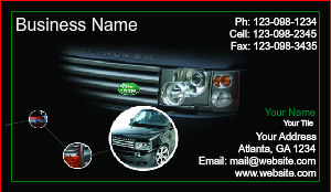 Auto Dealer Business Card Template