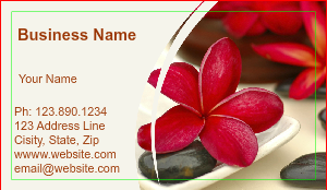 Massage & Spa Business Card