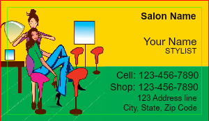 Unique Salon Business Card