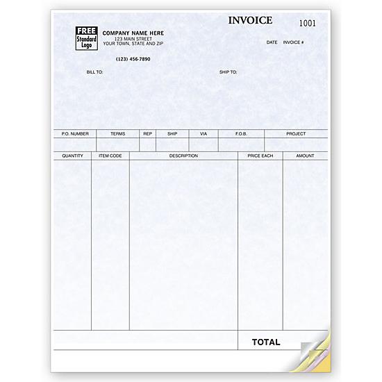 Laser Printer Invoices & Account Statements