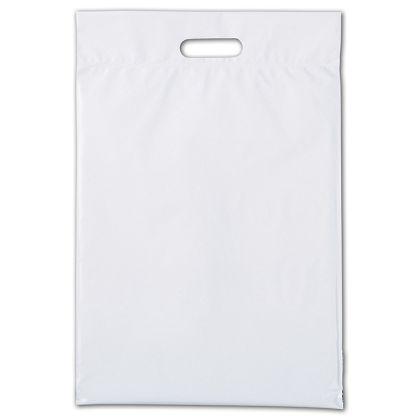 White Hurry-up Courier Bags With Handles