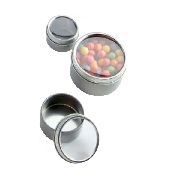 Twist Top Tin Boxes With Window
