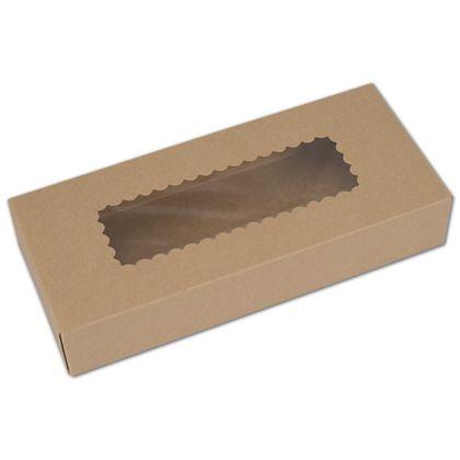 Brown Kraft &  White Bakery Boxes With Window