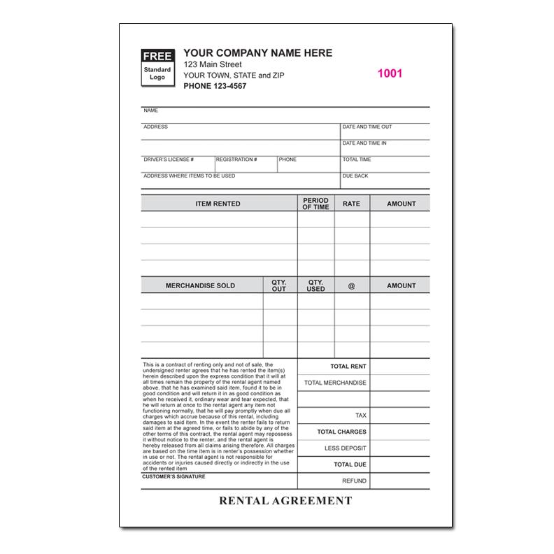 Property Management Invoice Forms
