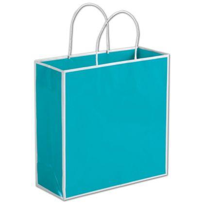 Luxury Retail Bags, Beach Blue, Medium