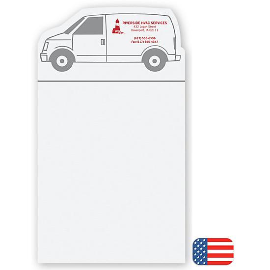 Bic Van Notepad Magnets, Printed Personalized Logo, Promotional Item, 250