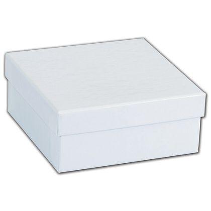 Coat Pin Jewelry Boxes, White Krome