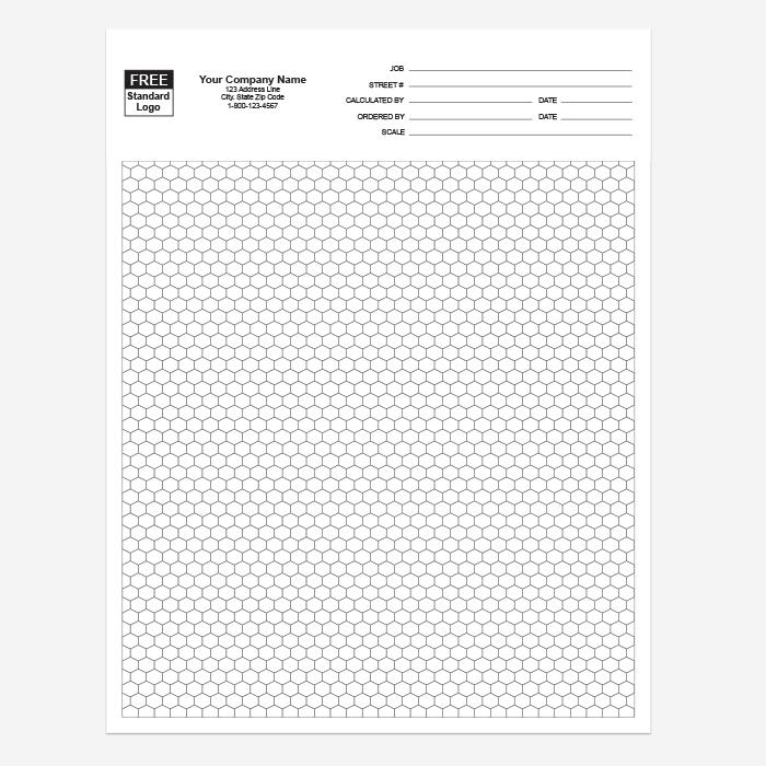 Hexagonal Graph Paper Pads