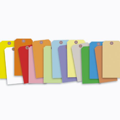 Colored Tags With Wire or String 3 3/4 x 1 7/8"