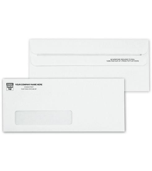 Custom Printed No. 10 Window Envelopes, Self Seal
