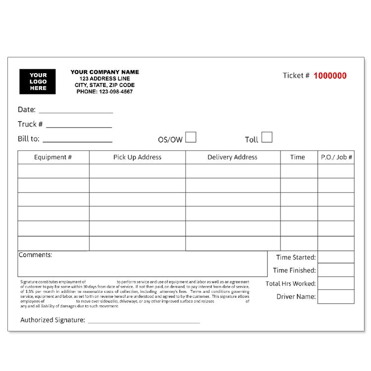 Free Printable Trucking Invoice Free Printable Trucking Invoice