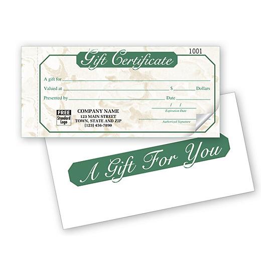 Gift Certificate Snap Sets - Ivory Marble Design