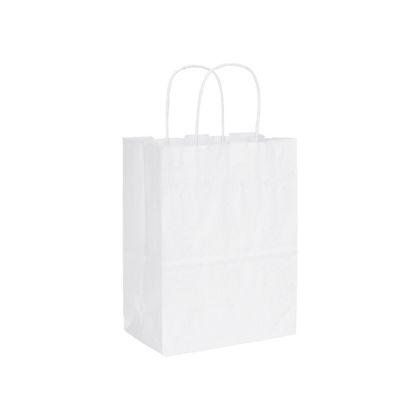 Cub Shoppers Bag, Recycled White, 8 1/4 x 4 3/4 x 10 1/2"