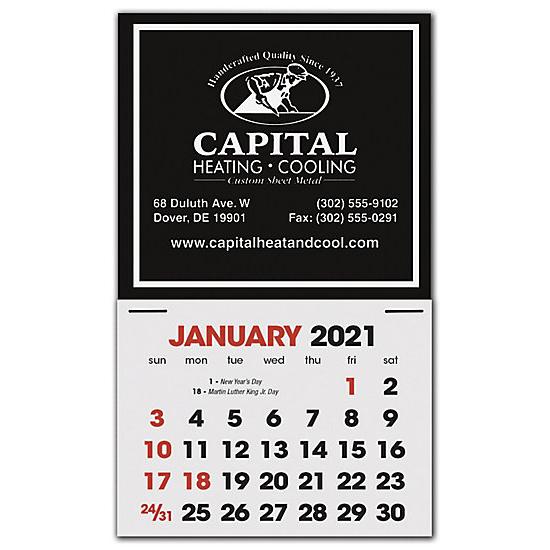 2021 Stick Up Calendar Square, Custom Printed & Personalized