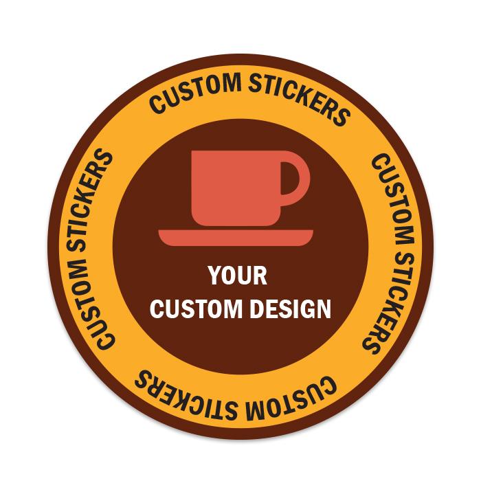 6-inch Round Stickers Custom Printed