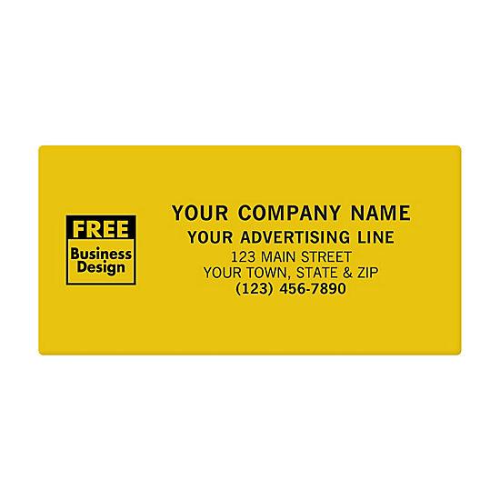 Personalized 5 X 2 1/2" Label Printing, Polyester, Gold, Silver